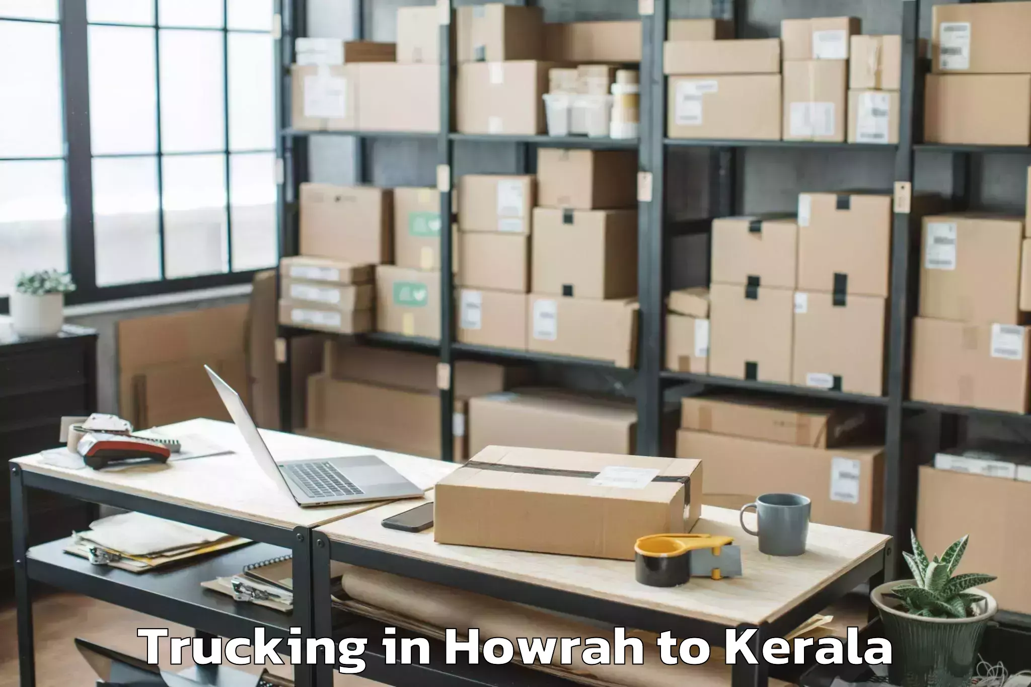 Book Howrah to Perintalmanna Trucking Online